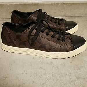 Coach Parkway Sneakers, Brown Mahogany/Black